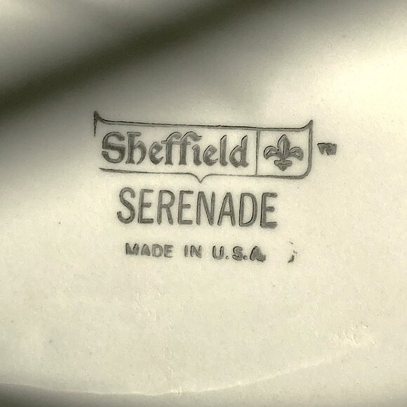 Vintage Sheffield Serenade Serving Platter 11.5” Oval – Gold Starburst Retro - Picture 8 of 9